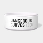 DANGEROUS  CURVES 😉  Pet Bowls