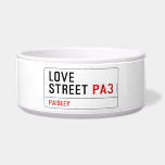 LOVE Street  Pet Bowls