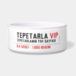 TEPETARLA  Pet Bowls