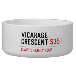 vicarage crescent  Pet Bowls
