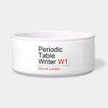 Periodic Table Writer  Pet Bowls