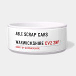 ABLE SCRAP CARS  WARWICKSHIRE  Pet Bowls
