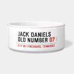 Jack Daniels Old Number  Pet Bowls