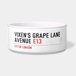 Vixen's Grape Lane  Avenue  Pet Bowls