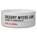 Gregory Myers Lane  Pet Bowls