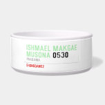 ISHMAEL MAKGAE MUSONA  Pet Bowls