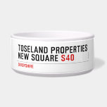 Toseland Properties New Square  Pet Bowls