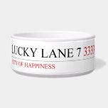 Lucky Lane 7  Pet Bowls