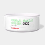 ISHMAEL MAKGAE MUSONA  Pet Bowls
