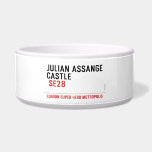 JULIAN ASSANGE CASTLE    Pet Bowls