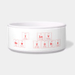 I luv
 New york  Pet Bowls