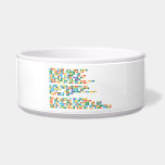 Write your own text using
  the chemical elements of
  the periodic table and
  download as free* PDF or
  PNG. From your name to 
 anything else you like!
  Check out the gallery for some
  creations by our visitors.
 
 A very simple algorithm is
  used to automatically select
  symbols: (bath becomes BaTh),
  add a '|' sign between symbols
  to force a break:
  (B|ath becomes BAtH).
 
 This is still a Beta version
  of the Periodic Table Writer, 
 if you run into any issues or think 
 of an additional feature let us know!
  You can now also download MyFunStudio's 
 Period Table font for use on your computer.  Pet Bowls