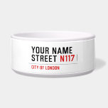Your Name Street  Pet Bowls