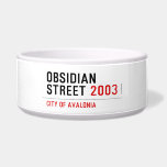 Obsidian Street  Pet Bowls