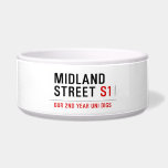 Midland Street  Pet Bowls