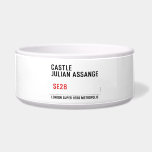 CASTLE  JULIAN ASSANGE    Pet Bowls