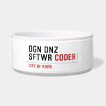DGN DNZ SFTWR  Pet Bowls