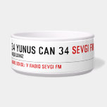 34 yunus can 34  Pet Bowls