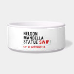 nelson mandella statue  Pet Bowls