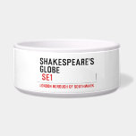 Shakespeare's globe   Pet Bowls