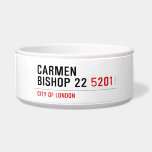 Carmen Bishop 22  Pet Bowls