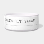 Parikshit yadav  Pet Bowls