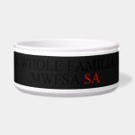 Ma whole familiA Sa             MWFSA  Pet Bowls