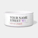 Your Name Street  Pet Bowls