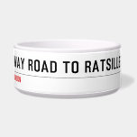 one way road to ratsille crib   Pet Bowls
