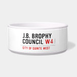 J.B. BROPHY COUNCIL  Pet Bowls