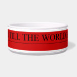 Boomieworld till the world end  Pet Bowls