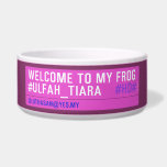 WELCOME TO MY FROG #ULFAH_TIARA     Pet Bowls