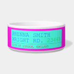 Brenna Smith Wright Rd.  Pet Bowls