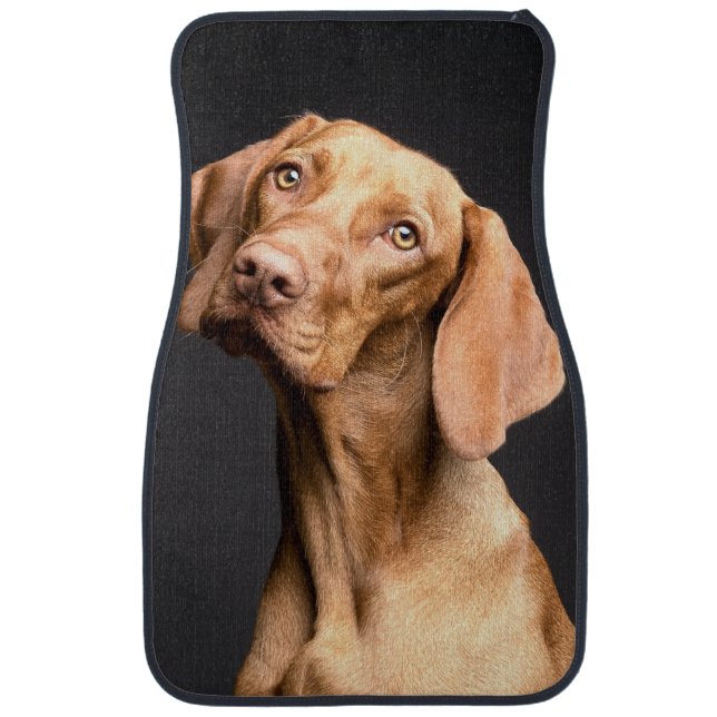 Pet Brown Beagle Dog Car Floor Mat (Front)