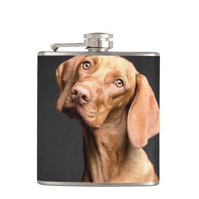 Pet Brown Beagle Dog Flask (Front)