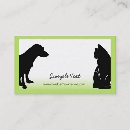 Customizable Pet Business Card