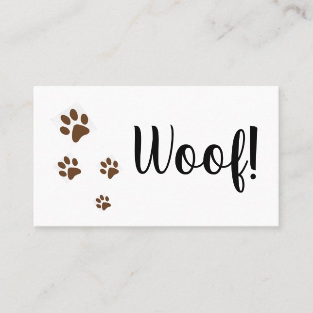 Pet Business Card (Front)
