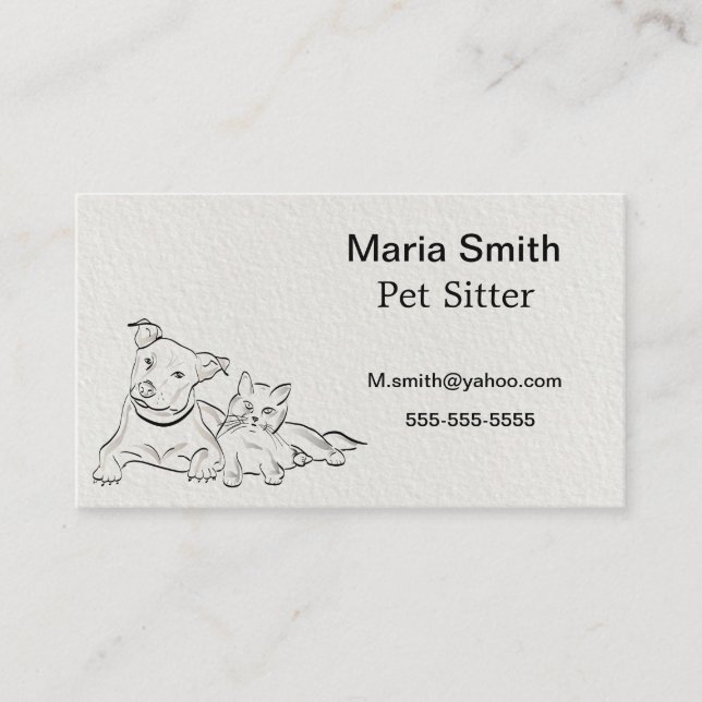 Pet Business card. Business Card (Front)