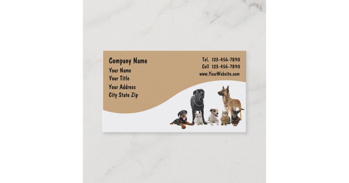Pet Business Cards Zazzle