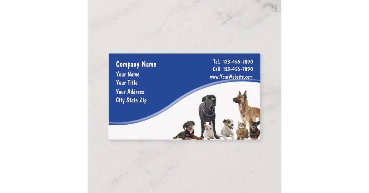 Pet Business Cards Zazzle