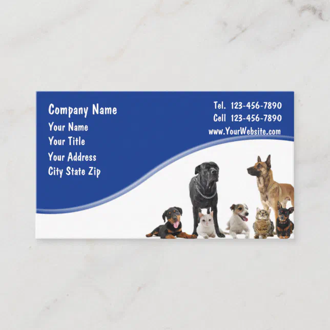 Pet Business Cards Zazzle