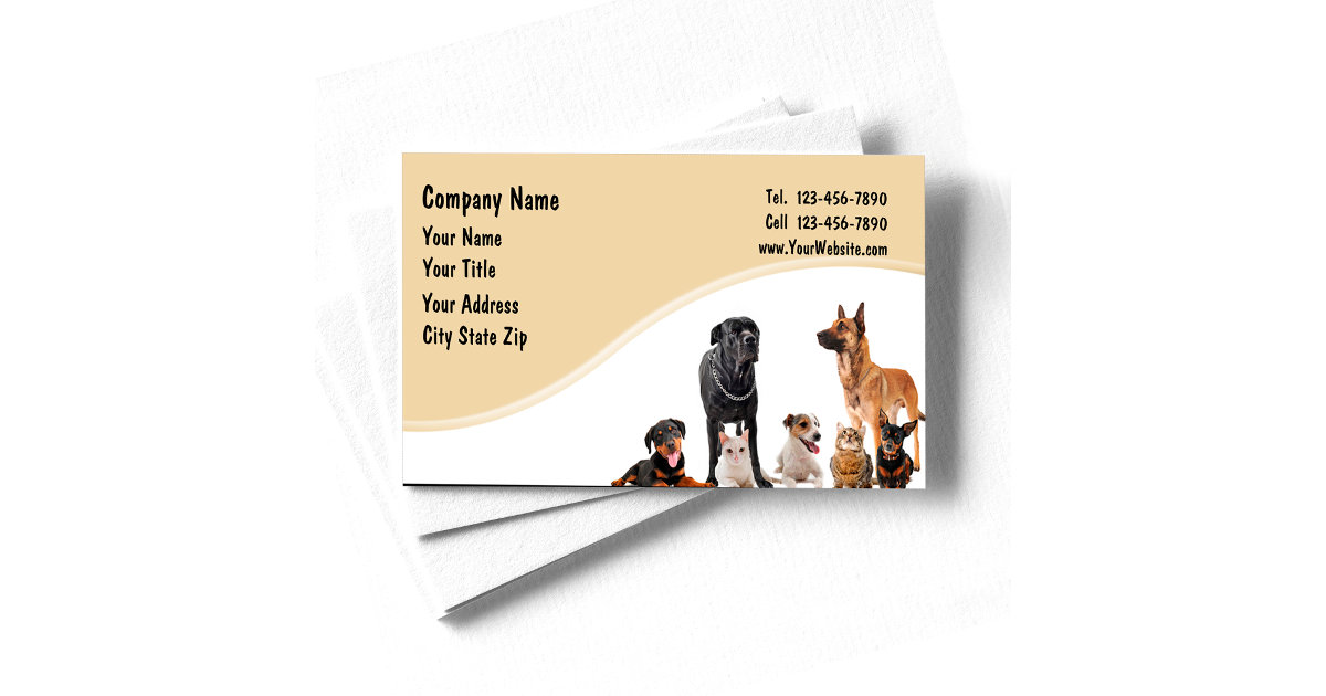 Pet Business Cards Zazzle