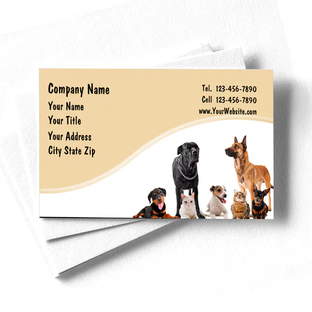 Pet Business Cards Zazzle