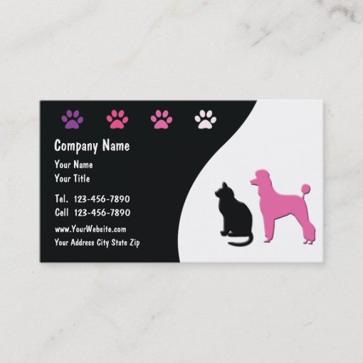 Pet Business Cards Zazzle