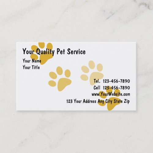 Pet Business Cards