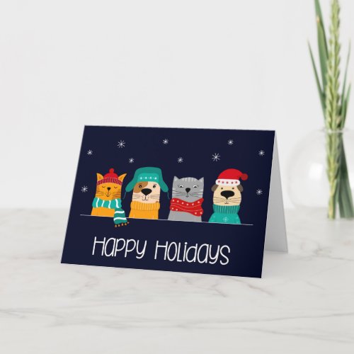 Pet Business Christmas Holiday  Card