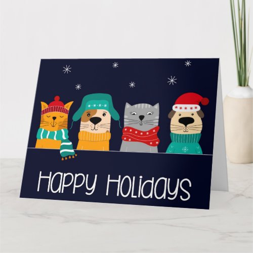 Pet Business Christmas Holiday  Card