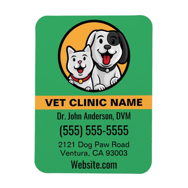 Pet Business Magnet (Vertical)