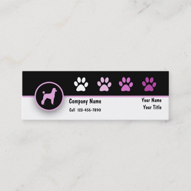 Pet Business Mini Business Cards (Front)