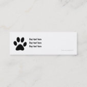 Pet Business Mini Business Cards (Back)